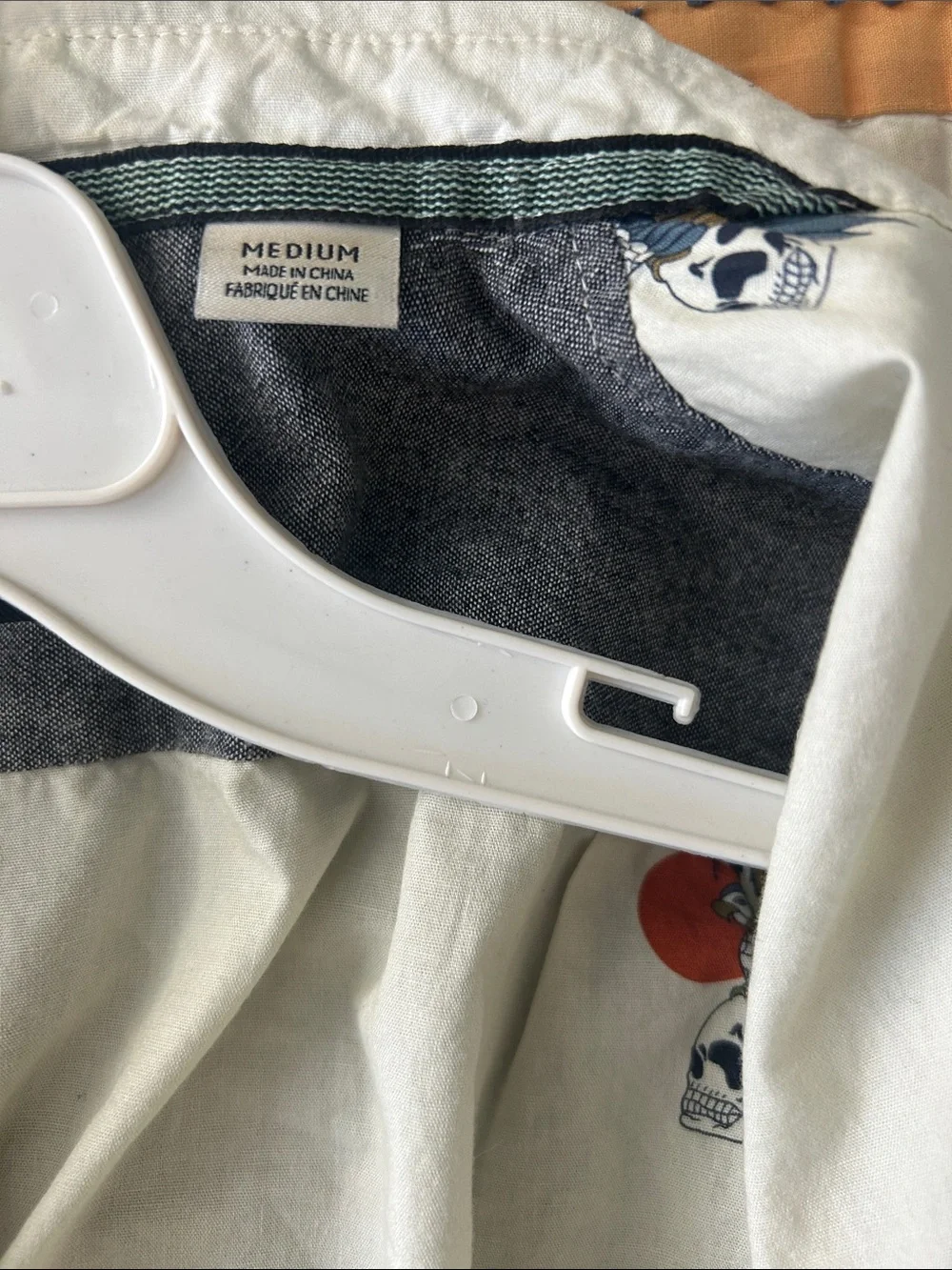 VISSLA White Short Sleeve Palm Print Button-Down Shirt
